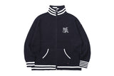 ヘビーゲージニットジップアップ/HEAVY GAUGE KNIT ZIP UP_NAVY