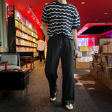 クーリングアイスツータックバンディングワイドパンツ / LMN Cooling Ice Two Tuck Banding Wide Pants (4 colors)