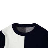PUFF CHECK KNIT_NAVY (6600100970614)
