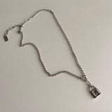ロックボールドチェーンネックレス/mal Lock Bold Chain Necklace