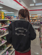ベンダーレタリングスタジアムジャケット