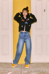 KIRSH X MISAKI KAWAI ARTWORK POINT HOODIE ZIP UP [BLACK]