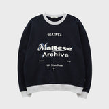 Typography ringer sweatshirts