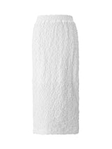 Crinkle slit skirt - White (6682466189430)