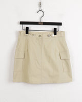 ナインビジョーポケットカーゴナイロンミニスカート/Naing Bijo Pocket Cargo Nylon Mini Skirt