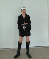 ステッチリネンショーツ/Stitched Linen Shorts (3color)