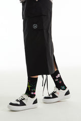 ウィティーバニープラネットソックス / WITTY BUNNY PLANET SOCKS [BLACK]