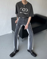 バターX-rayブラックブルーワイドデニム / TC4050-2 Butter X-ray Black Blue Wide Denim