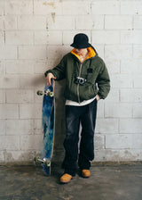 パイピングラインパデッドジャンパー - カーキ