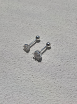 [92.5silver] essential cubic piercing (2sizes)