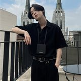 ホルター ツータック デニムシャツ / Halter Two-tuck Denim Shirt