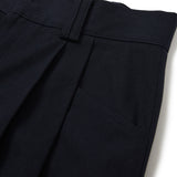 Classic Pintuck Wide Pants [NAVY] (6618884702326)