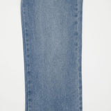 ワイドフィットベルトセットスリットデニムパンツ / SONG JI HYO, VIVIZ EUNHA, SISTAR HYRIN, EVERGLOW AISHA, NATURE LU, STAYC ISA, FROMIS_9 SAEROM WORNSEMI WIDE FIT BELT SET SLIT DENIM PANTS [6607]