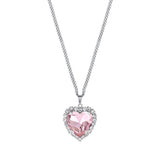 HIGHTEEN PRINCESS HEART CUBIC ZIRCONIA NECKLACE