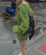 (ユニセックス) ベーシックウィンターアンゴラニット(12color)