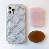 CROCHET NET PHONE CASE_WHITE
