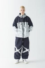 ポットXシルバーストレッチジョガーパンツ / BR2223FWPT02S0 POT-X SILVER STRETCH JOGGER PANTS NAVY