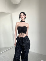 ライジングシャーリングパラシュートパンツ/[High quality] 862. Rising shirring para-suit pt (2color)