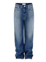 Side line over denim