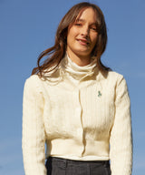 クロップニットカーディガン/RCH crop knit cardigan ivory