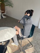 ミューチュアルツイストジップアップニット