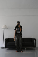 ゲールプリントオーバーフィットTシャツ