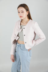 ツイードリボンジャケット / Tweed Ribbon Jacket Pink