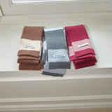 STRIPE MUFFLER_CREAM BROWN