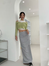イエロービーントップカーディガンツーピース/yellow bean top cardigan two-piece
