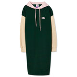 HOODIE LONG JERSEY DRESS_DARK GREEN (6609936056438)