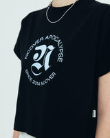 ROMAN TYPO LOGO TSHIRT-BLACK (6681176080502)