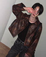 クロッカータイダイブレザー/[自主製作] Crocker tie-dye blazer