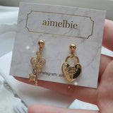 Gold Heart Key Piercing