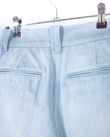 Blue Camouflage Patch Wide Denim jeans