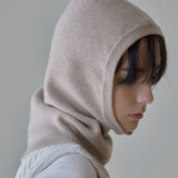 VARZAR Logo Knit Baraclava / Beige