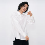 Crinkle Basic Shirts [White] (6592020840566)