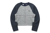 DESTROYED KNIT CROP SLEEVE