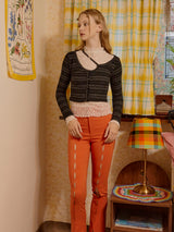 Cross Line Crop Knit (Black)