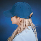 Rose gold double link over fit ball cap NAVY