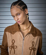 STRING BOMBER JACKET (BEIGE)
