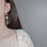 ティンカーベルハートイヤリング / Rainbow Tinkerbell Heart Earring