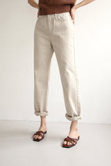 トゥギャザージーンズ / TOGETHER JEANS / BEIGE STRAIGHT PANTS