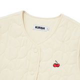 CHERRY BASIC QUILTING VEST [IVORY]