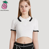 HENRY NECK CROPPED TOP
