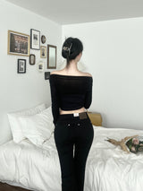 912. ツーウェイオフコルセットTシャツ / 912. two-way off corset T (3color)