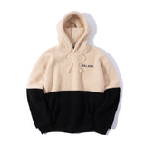 Classic Color Block Fleece Hoodie - Cream (6624450379894)