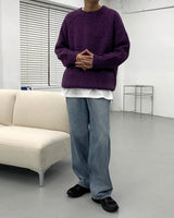 ブラッシュウールラグランニット/CR Brush Wool Raglan Knit (4 colors)