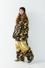 ウェーブフリースプルオーバー / BSR2223FWPO002 ZGZG WAVE FLEECE PULLOVER GOLD BLACK
