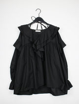 モノラッフルブラウス / Mono ruffle blouse (2color)
