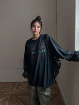 (UNISEX) ホンダウォッシングプリント長袖